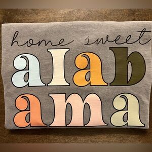 Home Sweet Alabama comfort colors t-shirt